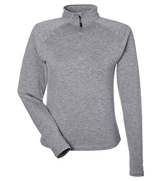 Ladies Fairway Marbled Jersey Quarter-Zip Pullover