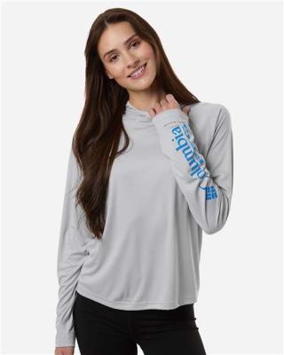 Ladies PFG Tidal Tee Hooded Long Sleeve