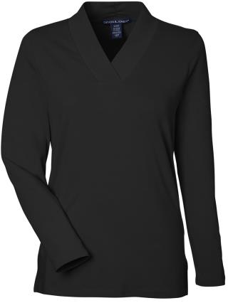 Ladies Raleigh Shawl Collar Knit Top