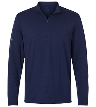Textured Stripe Quarter Zip Pullover