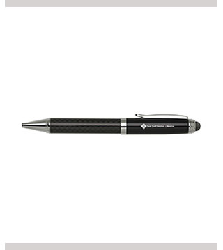 02038-01 - Carbon Fiber Ballpoint Pen/Stylus w/ Black Ink