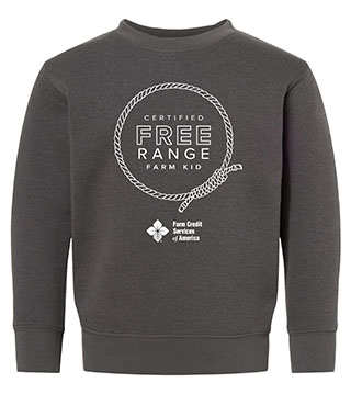 FC1-3317-DTFRFR - Free Range Farm Rope Toddler Crewneck Sweatshirt
