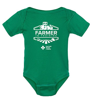 FC1-4400-DTFFRT - Farmer In Training Infant Baby Rib Bodysuit