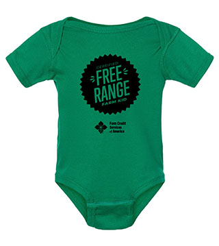 FC1-4400-DTFRFS - Free Range Farm Stamp Infant Baby Rib Bodysuit