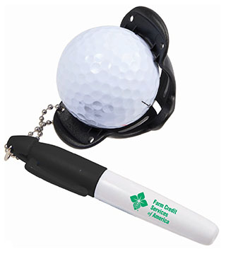 BLK25-1401-47 - Golf Ball Stencil with Marker