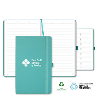 ECO rPET Medio Lined Recycled White Page Journal