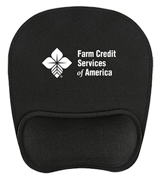 BLK26-1689 - RPET Ergonomic Mouse Mat