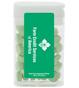 Rectangular Flip-Top Mint Dispenser