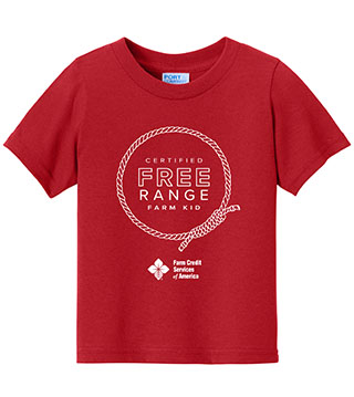 FC1-CAR54I-DTFRFR - Free Range Farm Rope Infant Core Cotton Tee