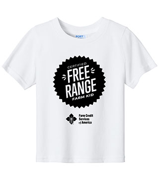 FC1-CAR54I-DTFRFS - Free Range Farm Stamp Infant Core Cotton Tee