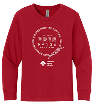 FC1-NL3311-DTFRFR - Free Range Farm Rope Youth Long Sleeve Tee