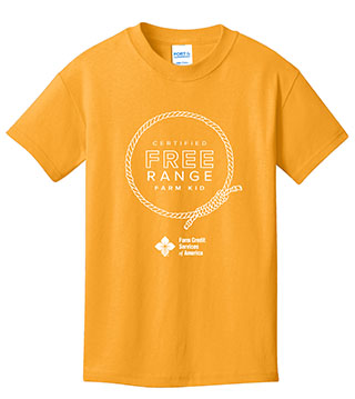 FC1-PC54Y-DTFRFR - Free Range Farm Rope Kid Cotton Tee