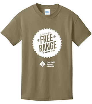 FC1-PC54Y-DTFRFS - Free Range Farm Stamp Kid Cotton Tee