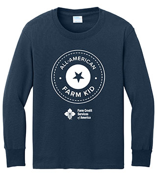 FC1-PC54YLS-DTFALL - All American Farm Youth Long Sleeve Tee