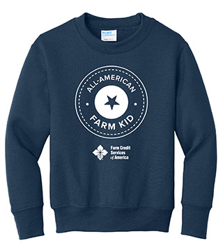 FC1-PC78Y-DTFALL - All American Farm Youth Crewneck Sweatshirt