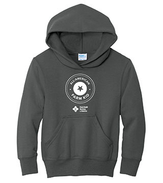 FC1-PC78YH-DTFALL - All American Farm Youth Pullover Hooded Sweatshirt