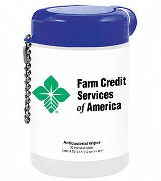 FC1-SP144 - Tek-Wipes Antibacterial In Canister - Farm Credit
