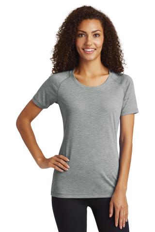 Ladies' Tri-Blend Wicking Scoop Neck Tee