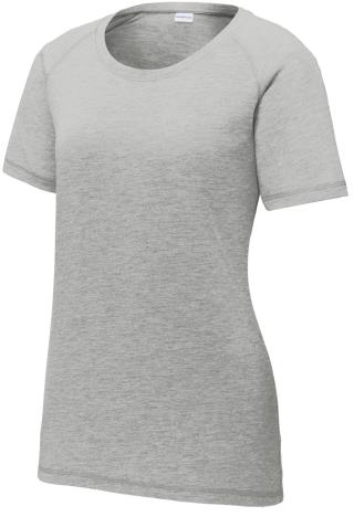 LST400 - Ladies' Tri-Blend Wicking Scoop Neck Tee