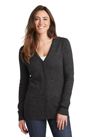 Ladies Marled Cardigan Sweater