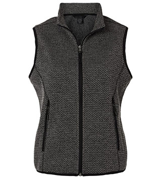 NE731W - Ladies Jasper Jacquard Fleece Vest