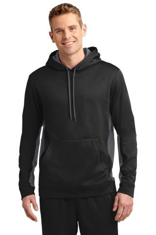 Fleece Colorblock Hooded Pullover