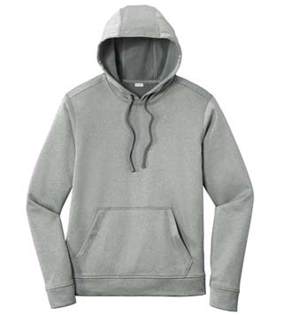 Heather Fleece Hooded Pullover